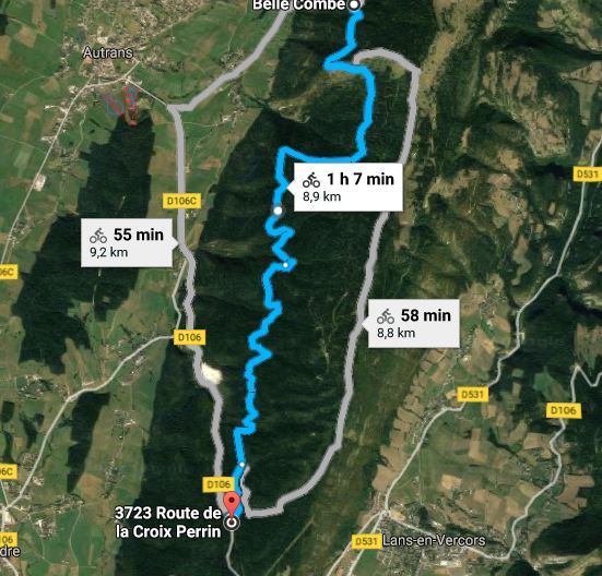 carte des spots 301584lansenvercors2206201720km