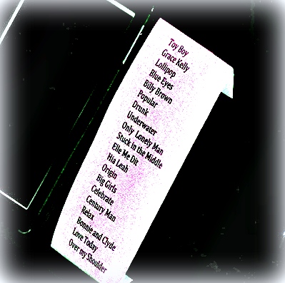 Intimate evening-North America Tour mars-avril 2013 304904setlist