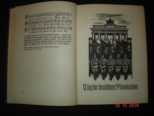 UNSER LIEDERBUCH:Carnet de chant hitlerjugend 310672DSC09548