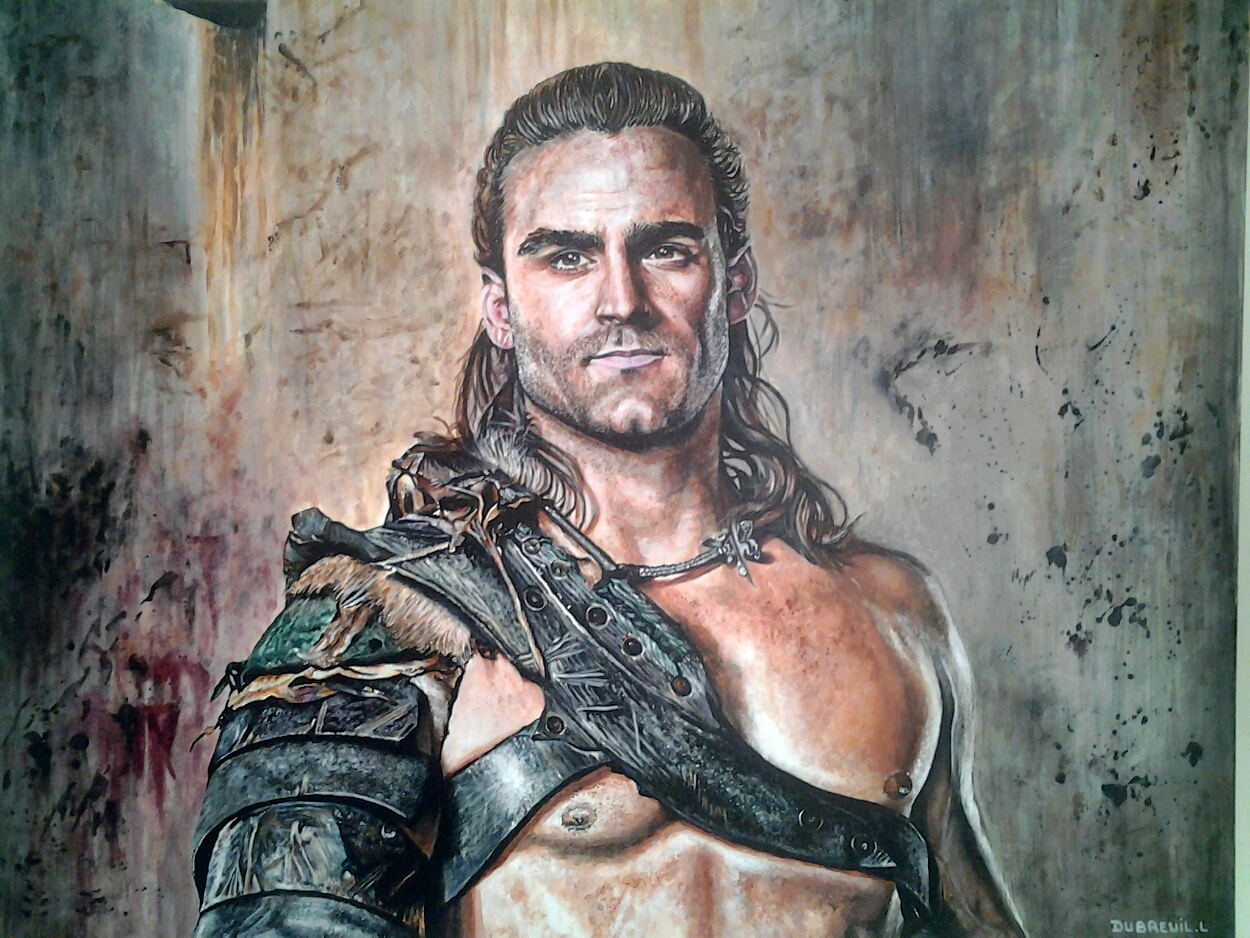 nouveau tableau acrylique gannicus alias dustin clare 326140201402141357071