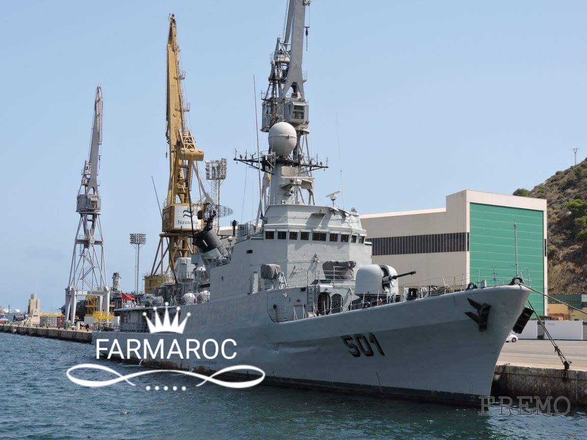 Royal Moroccan Navy Descubierta Frigate / Corvette Lt Cl Errahmani - Bâtiment École - Page 3 32646320180104105101