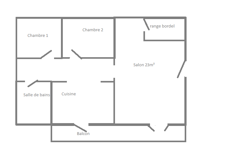 Plan de l'appartement 348621planapparteren