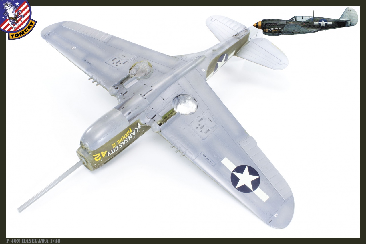 P-40N Hasegawa 1/48 20/04 FINI - Page 3 351295P40N029