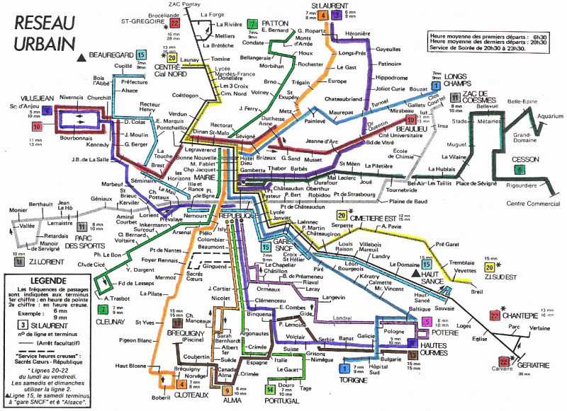 Evolution du réseau rennais depuis 1897 (sa création !) 3520321987