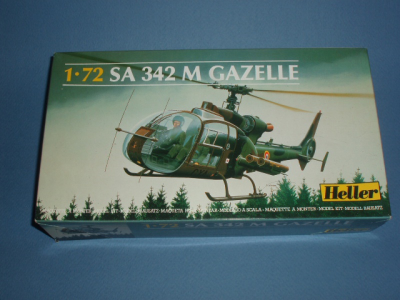Hélicoptère Gazelle SA 342 M maquette Heller au 1/72 35613420S