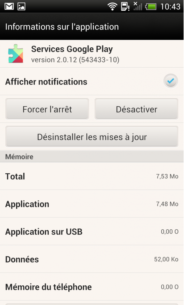 Desactiver les Notification d'une APK  380291sia