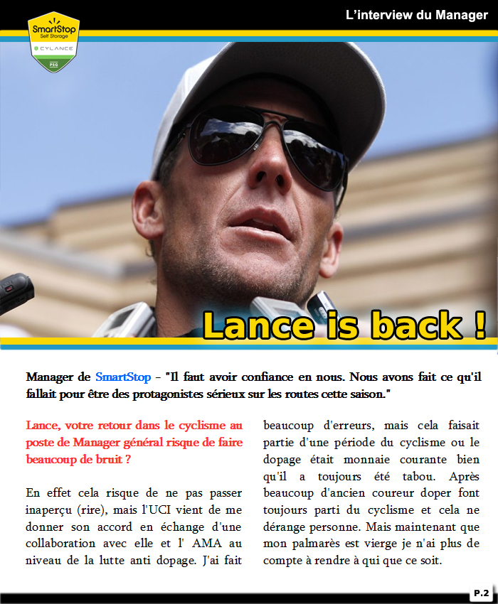 [PCM 2015] - Team SmartStop - Le mag Janvier/février - Le Tour d' Oman 382572p3interview