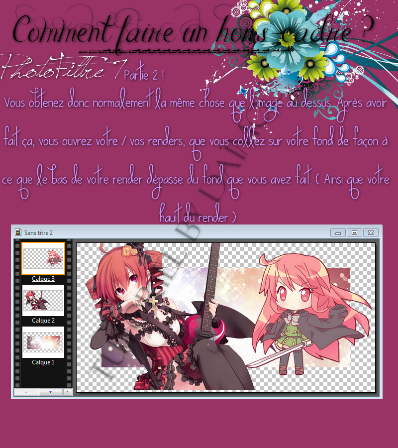 [Simple]Comment faire un Hors-Cadre ?  : PhotoFiltre 7.  388097HC2