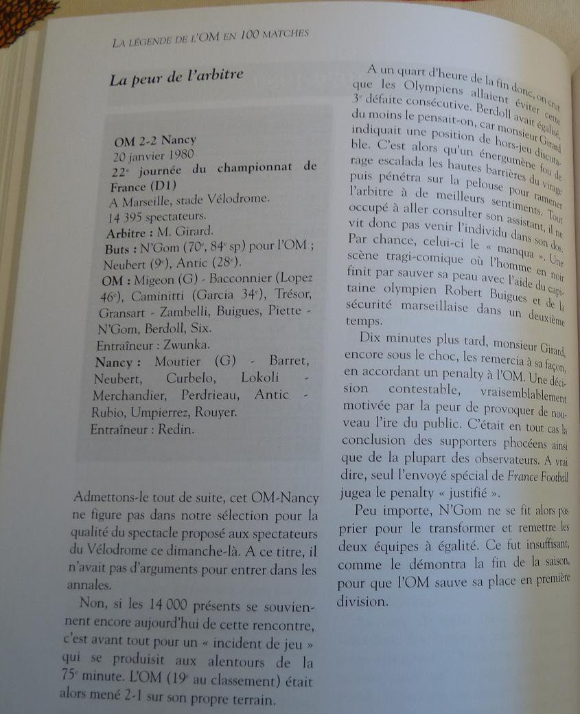 "L'OM.... ET LES LIVRES QUI NOUS PASSIONNENT" ? - Page 4 391477Photo036