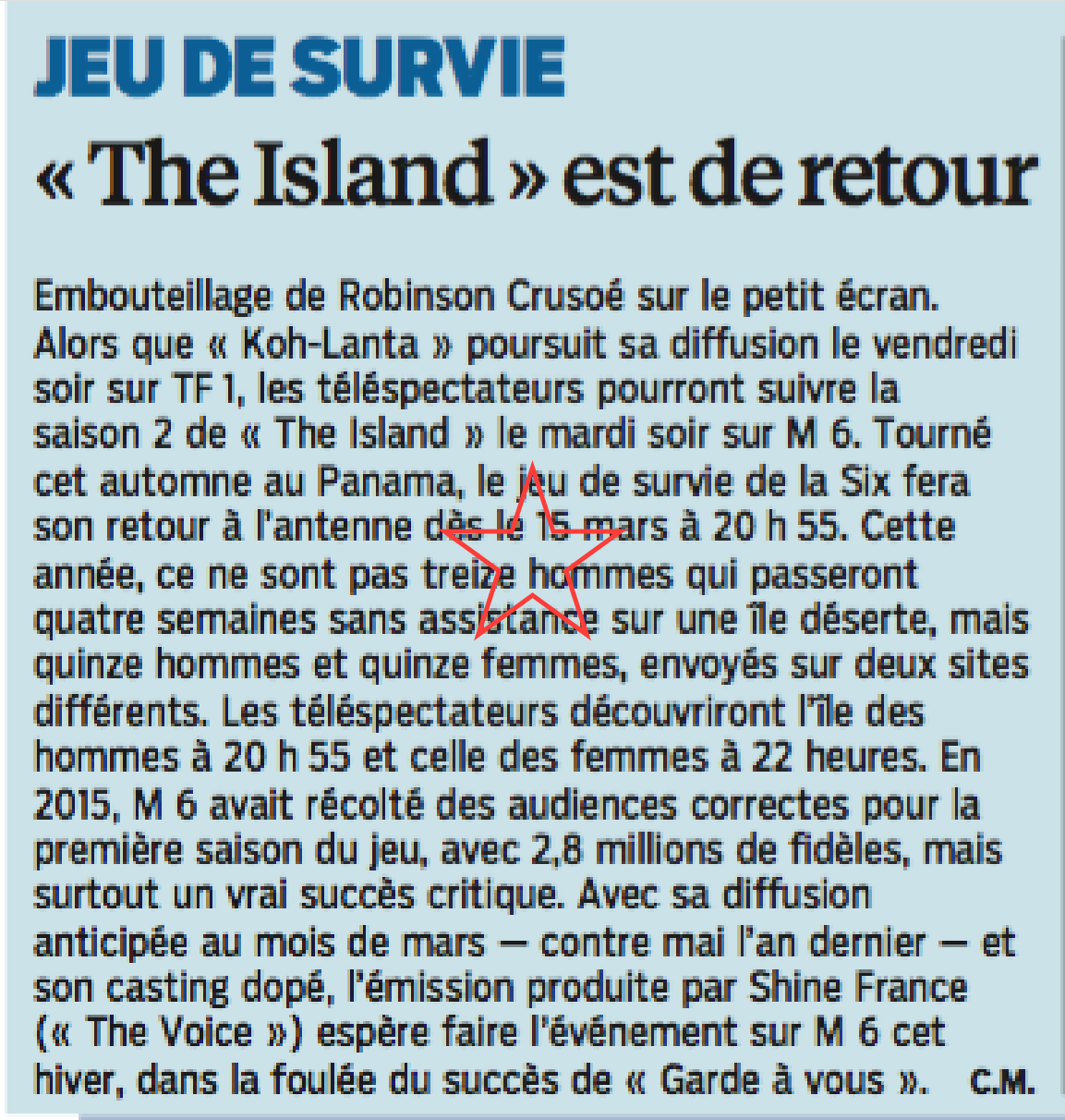 The Island 2016 - News 397207Capturedecran20160224a070222