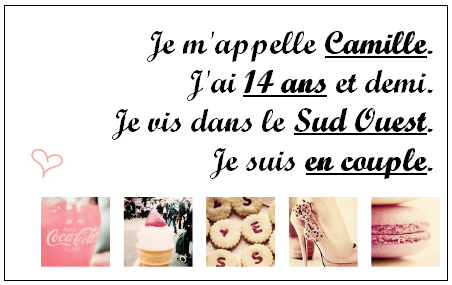 ~ Les créations de Camille` ♥ ~ 401449Presentation