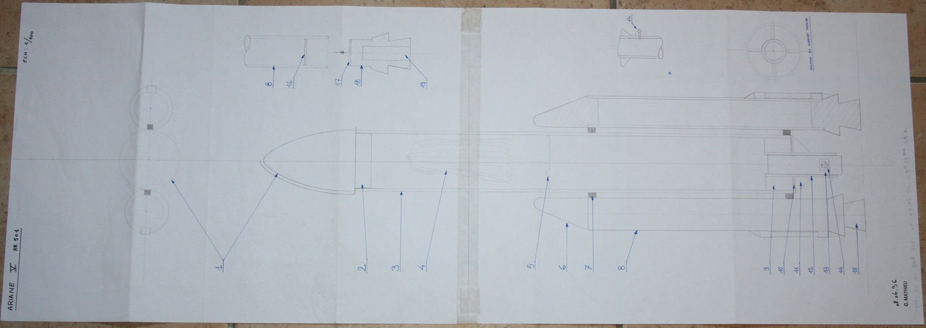 maquettes scratch ARIANE 5 par billmat 420630ARIANE501plan1