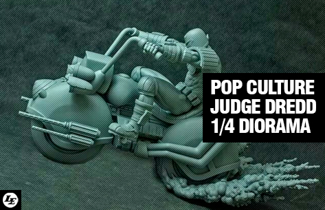 [Pop Culture Shock] Judge Dredd On Motorcycle statue - 1/4 Diorama 426835judge