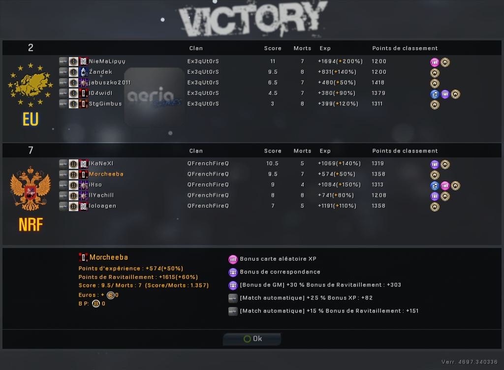 Screenshots fin de match  452344Victoire9