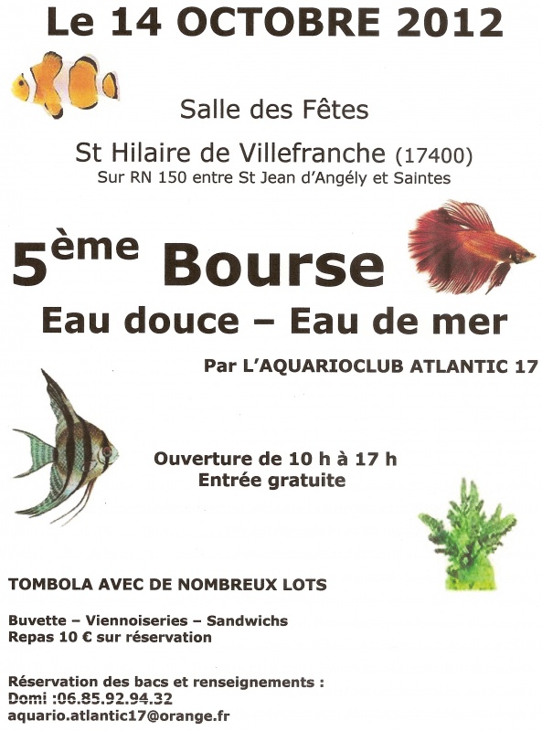 Dim. 14 oct 2012 Bourse de St Hilaire de Villefranche 458971Affiche