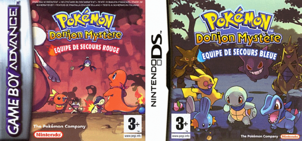 Pokémon Donjon Mystère Equipe de Secours Rouge et Bleu 462047DJMBleuRouge