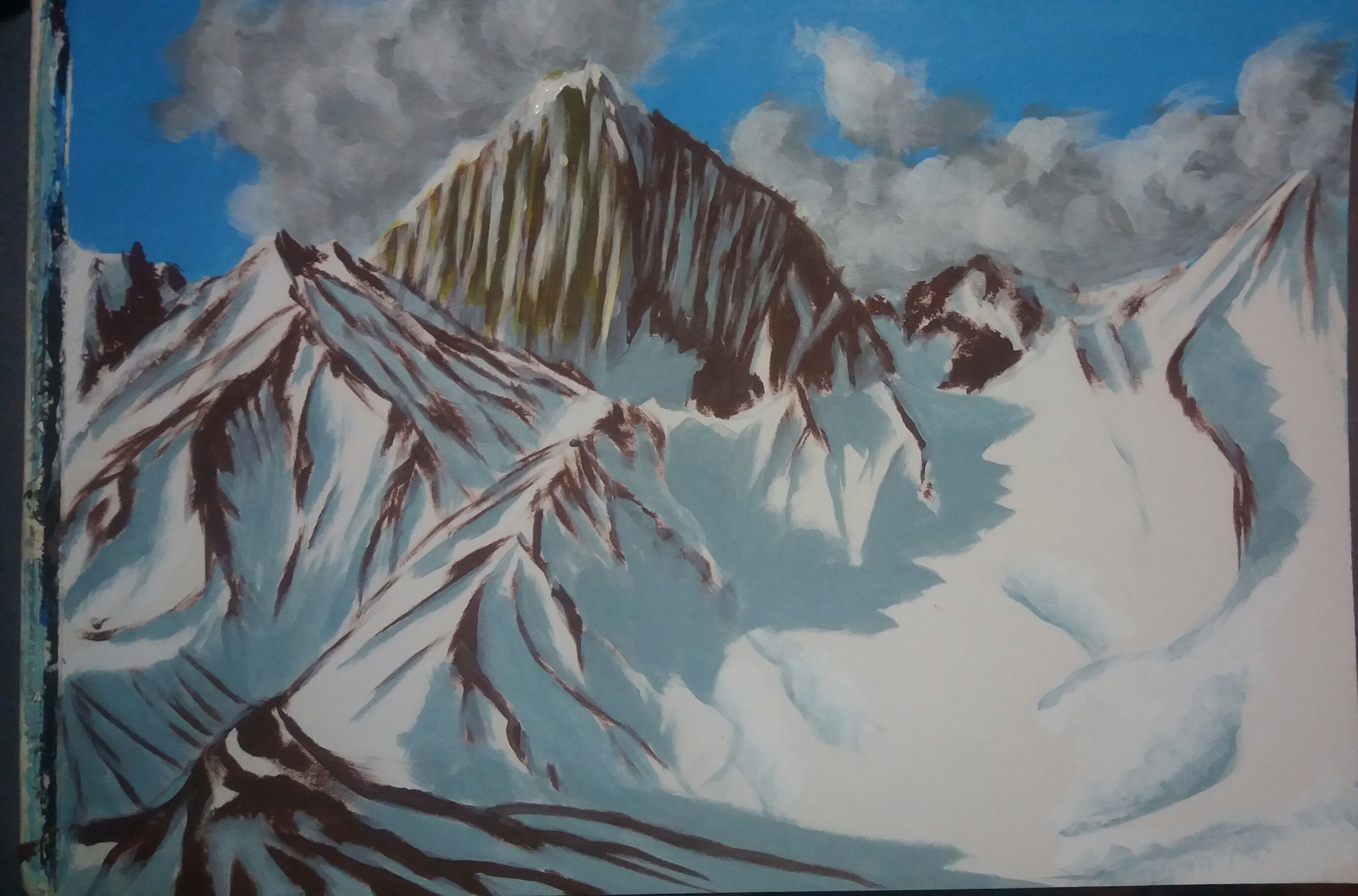 (Acrylique) paysage de montagne  478980201604052123491