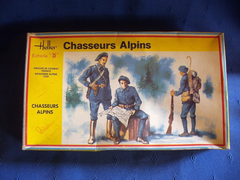 Groupe de combat FRANCE infanterie alpine 1939 CHASSEURS ALPINS 1/35ème Réf 136 486196Heller136GCFChasseursAlpins135001