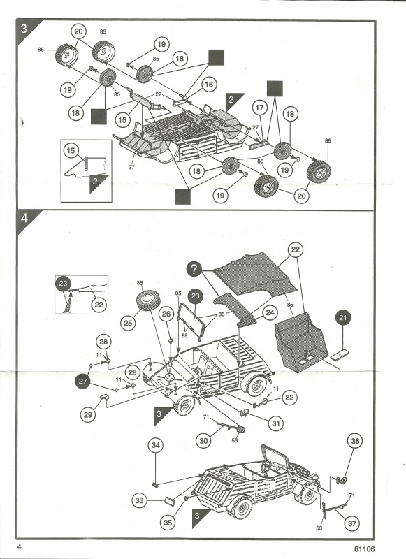 VW 82 KUBELWAGEN 1/35ème Réf 81106 491204HellerVW82Kubelwagen81106005