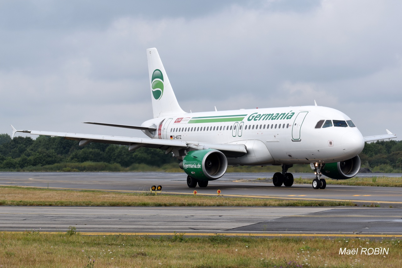 [13/08/2015] Airbus A319 (D-ASTZ) Germania "AJW Aviation" Sticker 495240aoutn6020