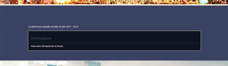 (Topic unique) : Problème de bannissements du forum avec le message "vous avez été banni" sans aucune action de banissement... 502623CopieEcranBanni