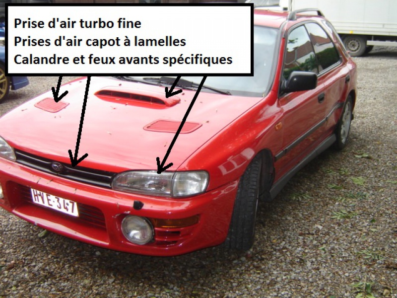 Comment reconnaitre une impreza GT turbo de 95 et de 96 510340avant1