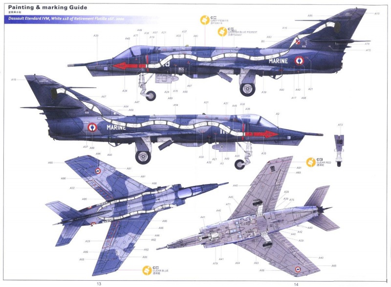 [KITTY HAWK]  DASSAULT ETENDARD IVP/IVM 1/48ème Réf 80137 510441EtendardIVPIVMKittyHawkKH80137012