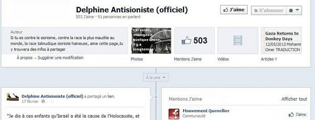 Israël et les Palestiniens, sionisme et antisionisme - occident judéochrétien suite - Page 2 517157delphineantisionisteprsentationracistedelapartdelauteur