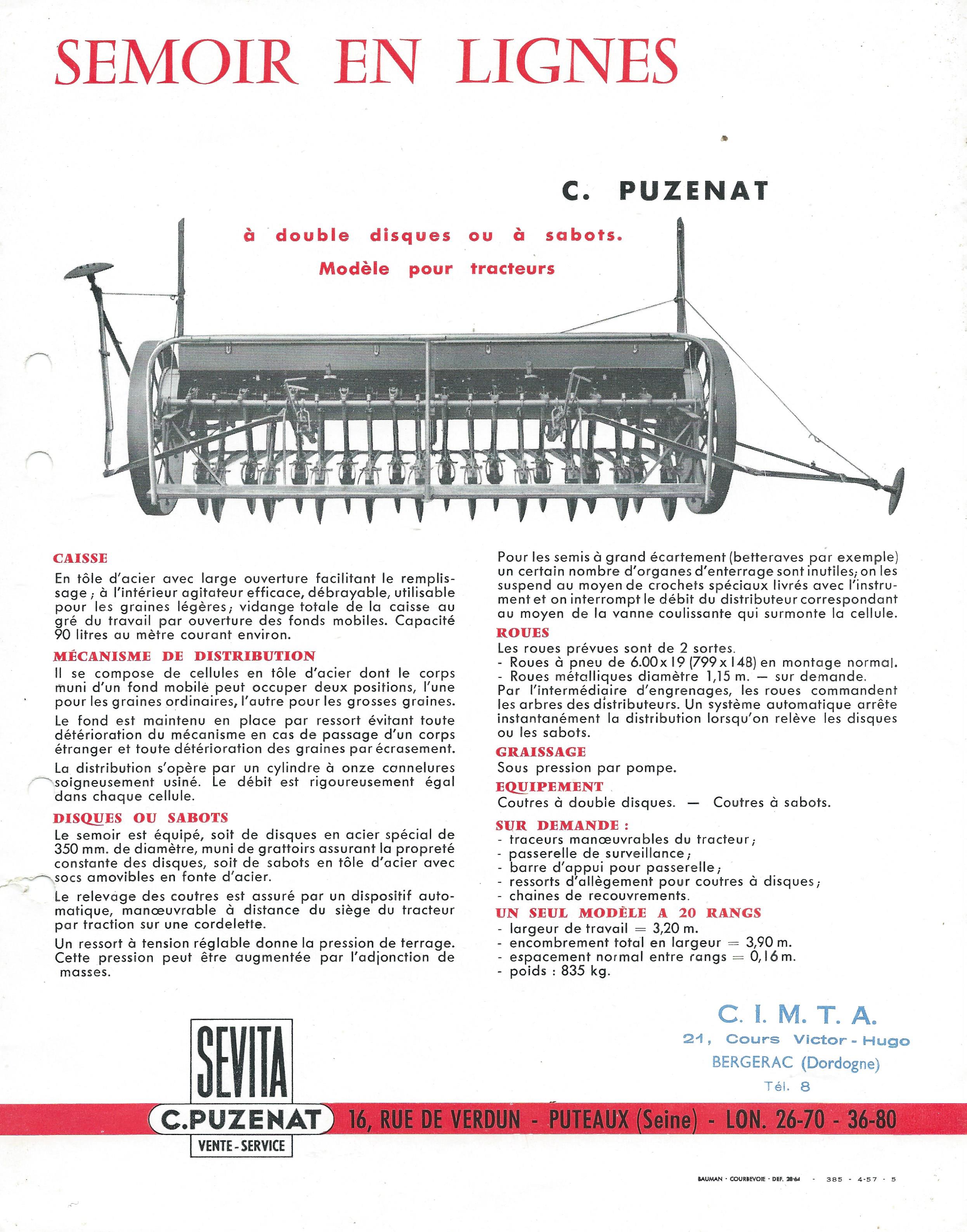 PUZENAT...le MATERIEL AGRICOLE 519542PUZENATSEMOIRS003