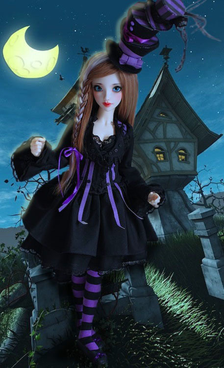 Elsa vous souhaite une Bonne Année (Enni Sensei's Dolls) p8 528099ElonoreTimBurton