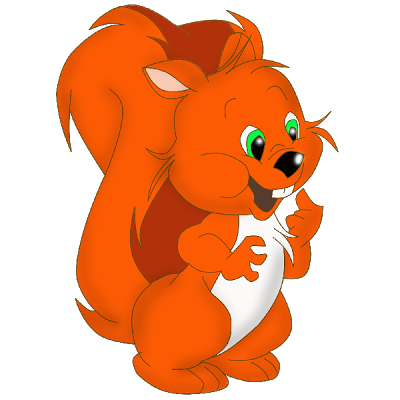 Images d'animaux pour enfants et pour créations 530776squirrelcartoonclipart12