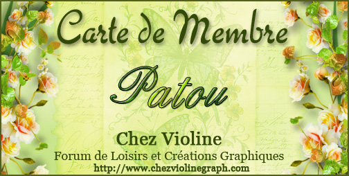 Carte de membre 544899Patou