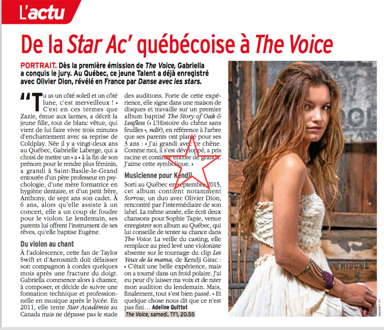 The Voice 2016 - Saison 5 - PRESSE 547573Capturedecran20160211a090655