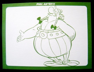 2001 - Parc Astérix - Carte à colorier 5518556361