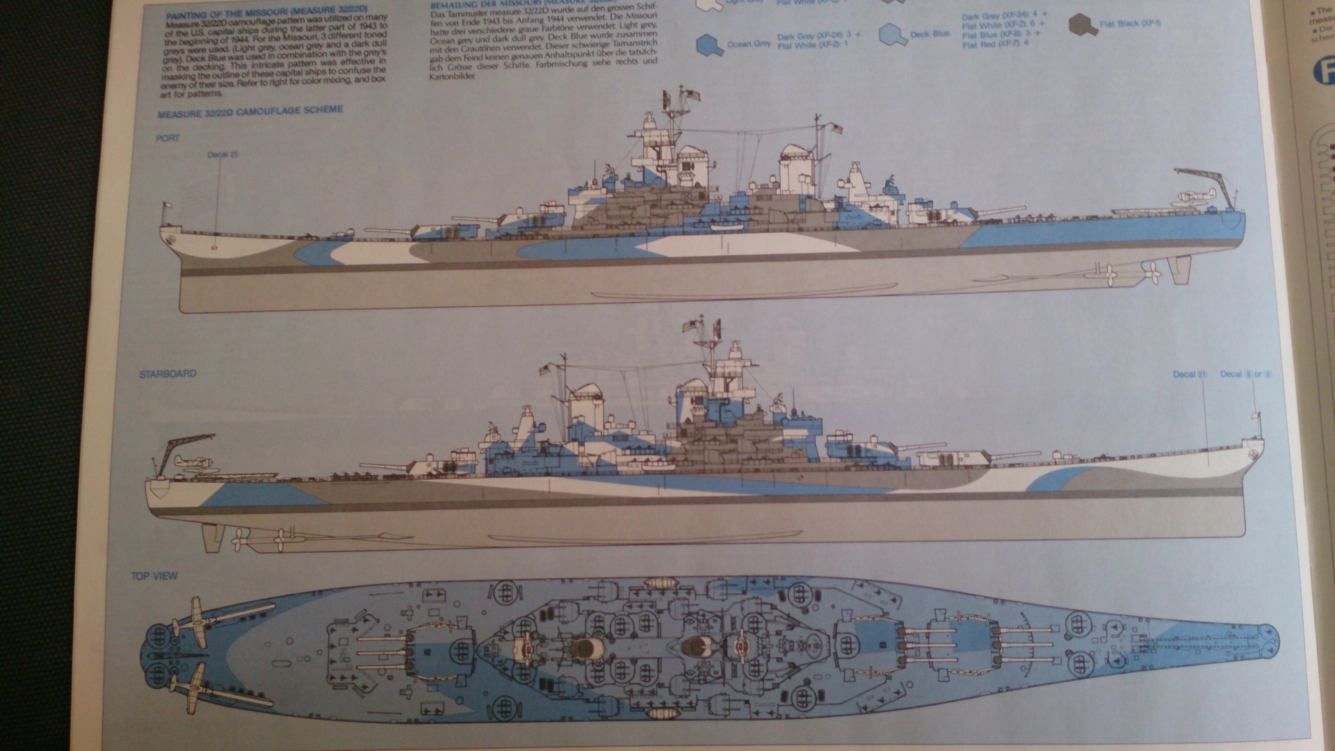 USS MISSOURI 1/350 TAMIYA 556177Missouribb6331