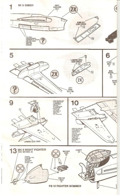  Mosquito Mk II/IV/FB VI [ Monogram ] 1/48 567493MosquitoMonogram003