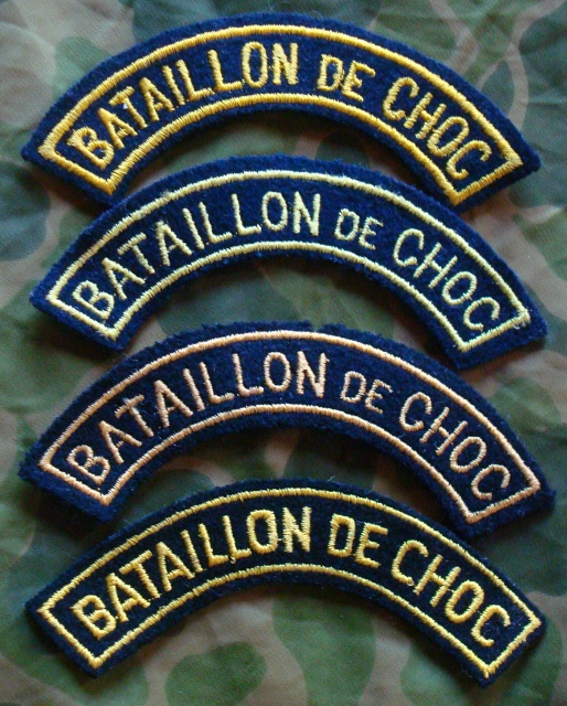 LES INSIGNES DU BATAILLON DE CHOC 1943/1963. 568194DSC07934