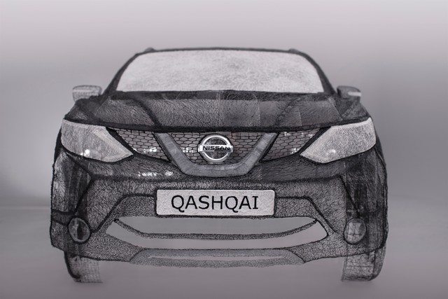 La plus grande sculpture au stylo 3D au monde : un Nissan QASHQAI échelle 1 56819814915815