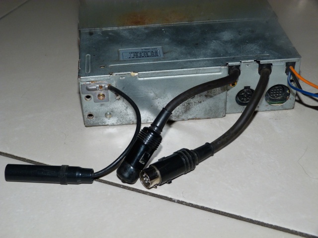 Pioneer KEX et adaptateur DIN vers RCA 568945P1240441