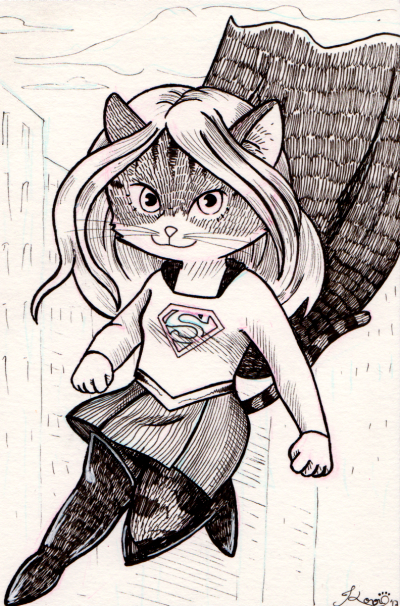 [Terminé] Inktober 2017 - Page 7 609850171015Inktober15LuffyinSupergirl