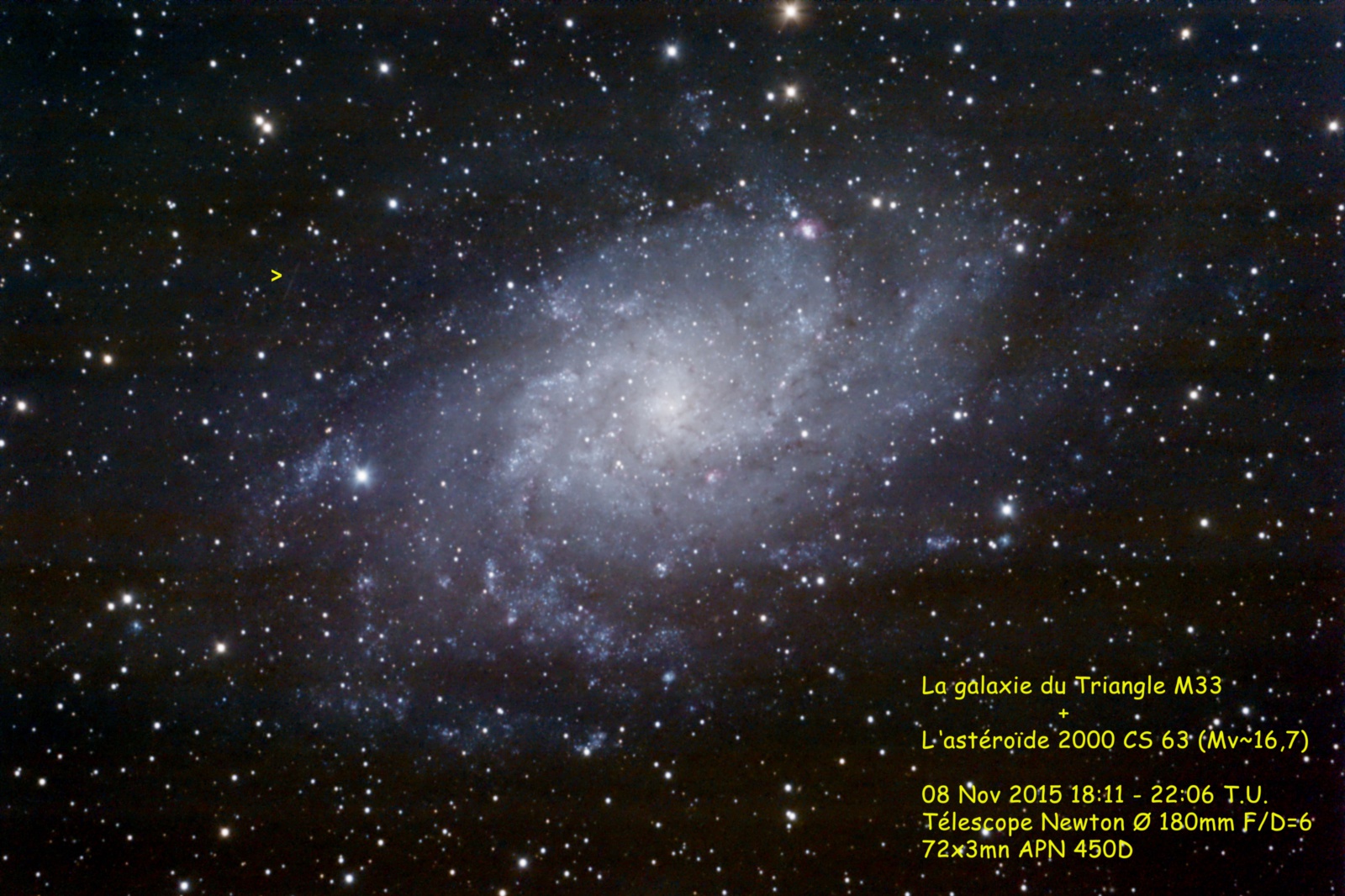 M33 08 NOV 2015 HDR + 2000 CS 63 616559M332000CS63texte