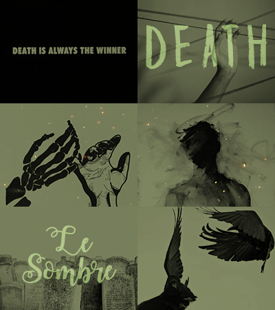 My name is Death and the end is here. 620517aesthetic