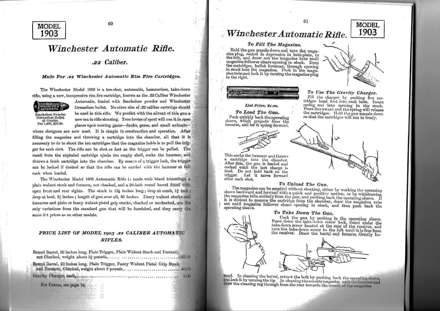 22 auto - Winchester 1903 22 auto takedown / refaire de la 22 Win Auto 622748Winchester1903catwinch1905