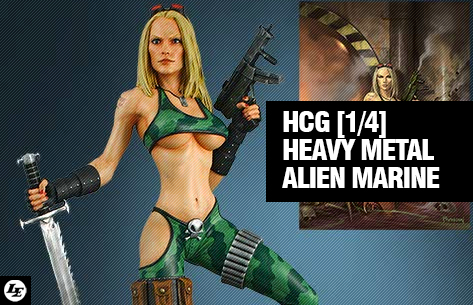 [Hollywood Collectibles] Heavy Metal – Alien Marine Girl Statue 654354alien