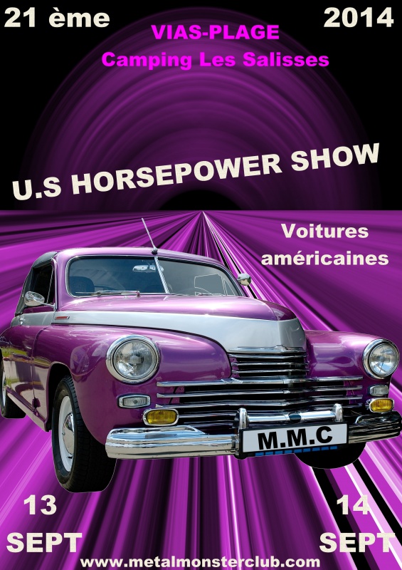 U.S HORSEPOWER SHOW 2014 660600Affichetermine