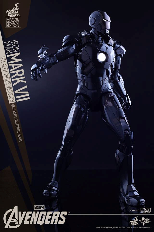 HOT TOYS - The Avengers - Iron Man Mark VII (Stealth Mode) 663817109