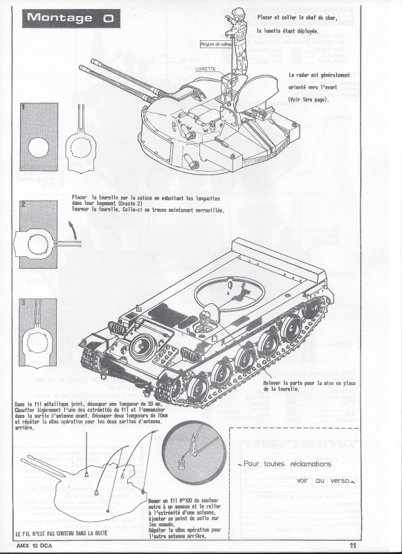 AMX 13 DCA 1/35ème Réf L 783 701183AMX13DCA783012Heller135