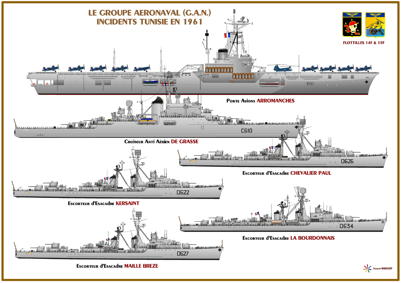 [ AÉRONAVALE - DIVERS ] Groupe Aéronaval Français en dessins 705312GAN1961