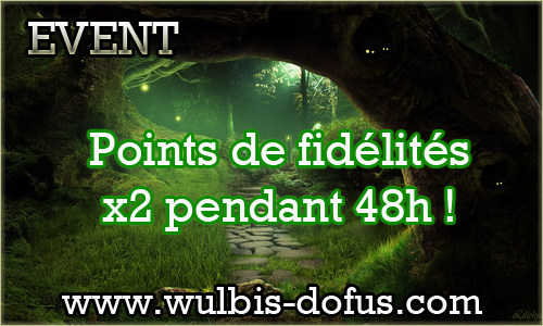 Points de fidelités doublés ! 709363evenpointfidelite