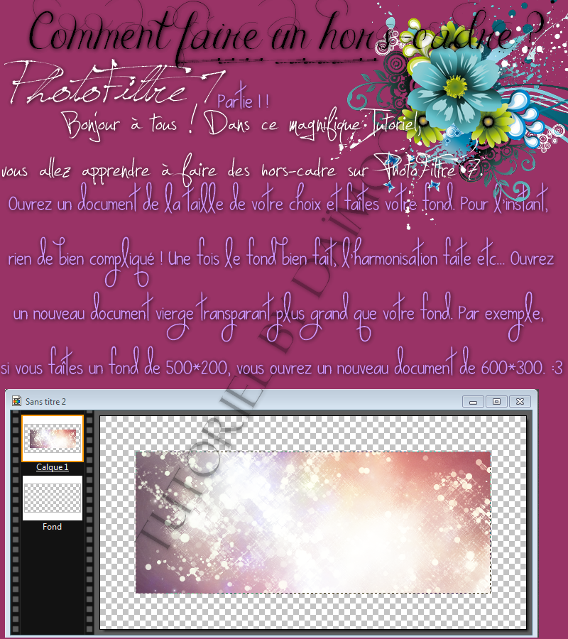[Simple]Comment faire un Hors-Cadre ?  : PhotoFiltre 7.  737363HC1